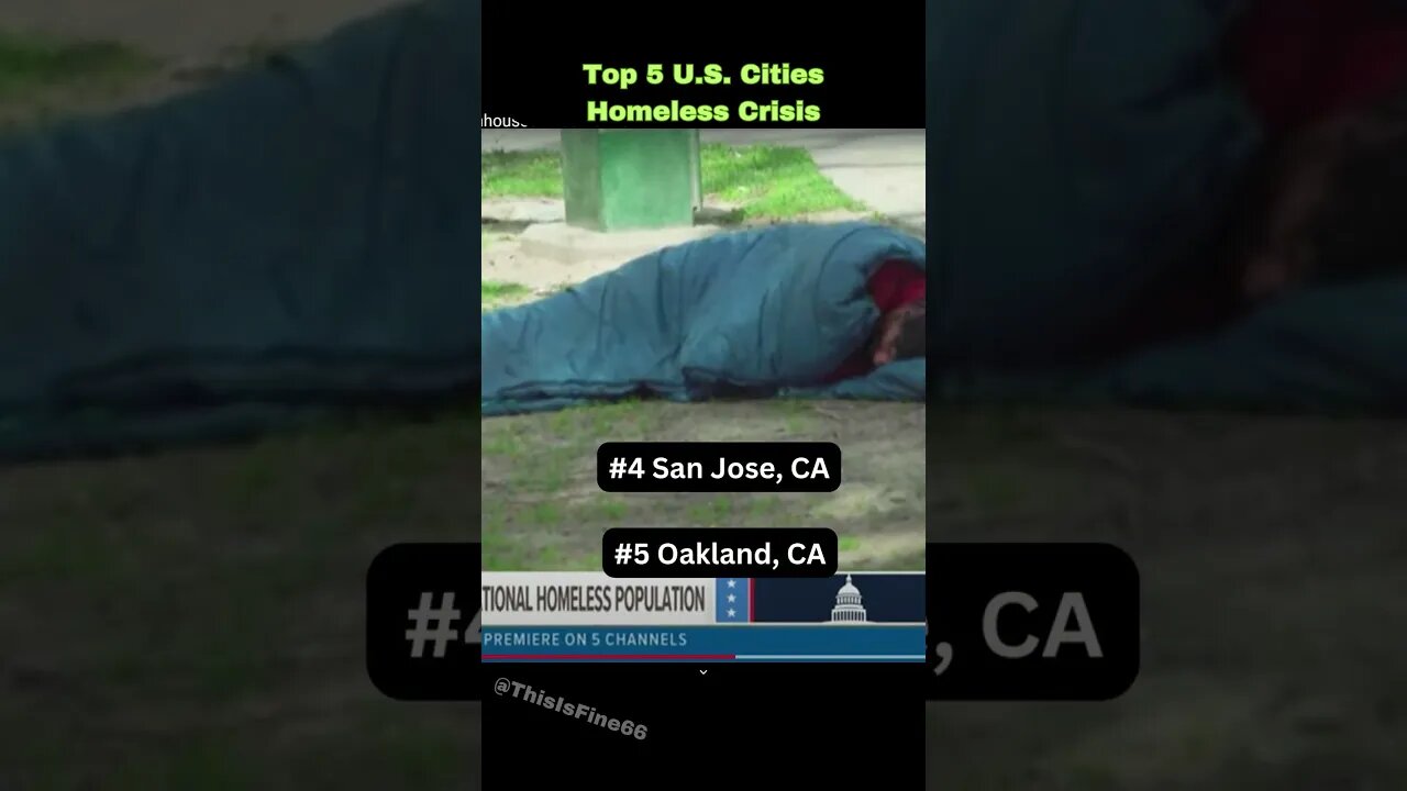 Top 5 U.S. Cities with too Many Homeless People #shorts