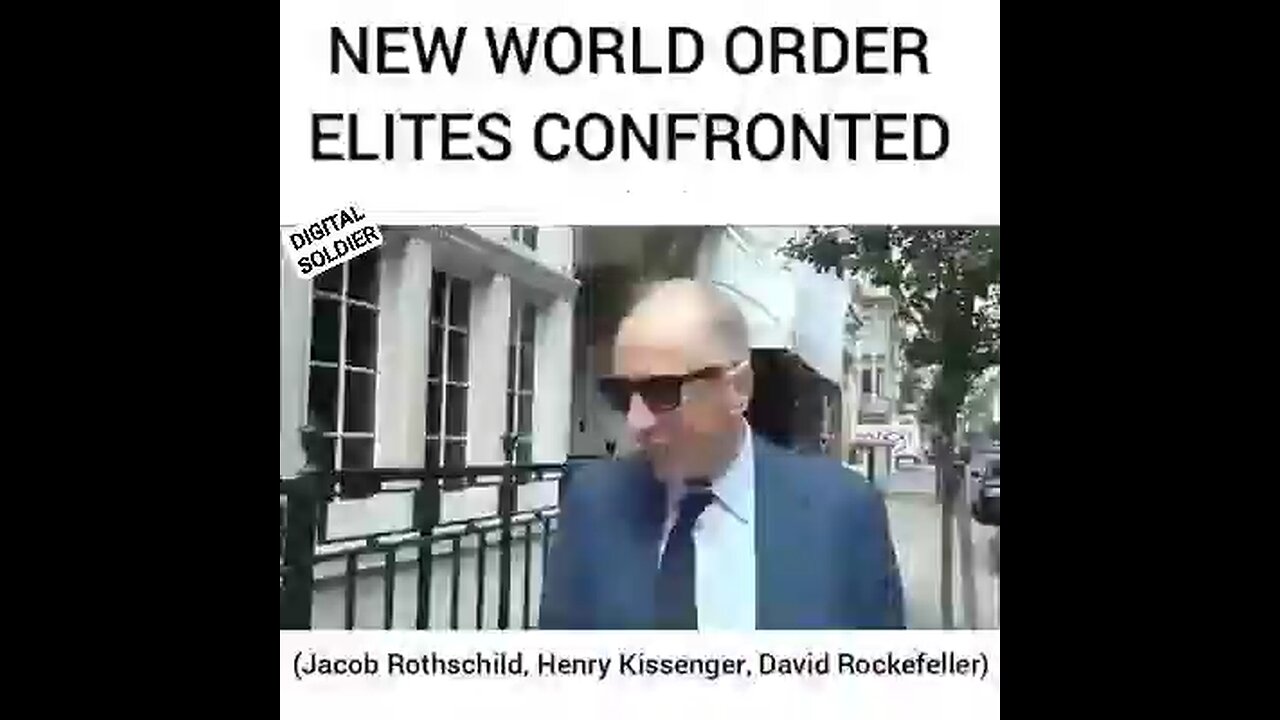 New World Order Elites Confronted.