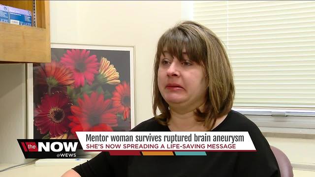 Mentor woman uses personal experience to warn others about brain aneurysms