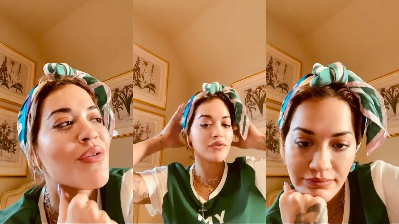 Rita Ora Sings Through the Storm with Dionne Warwick in Headscarf Tutorial