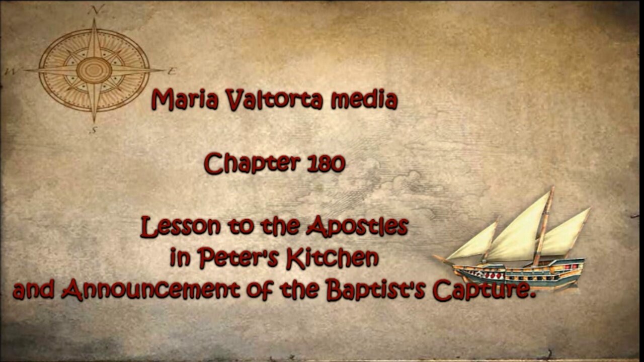 Lesson to the Apostles in Peter's Kitchen and Announcement of the Baptist's Capture.