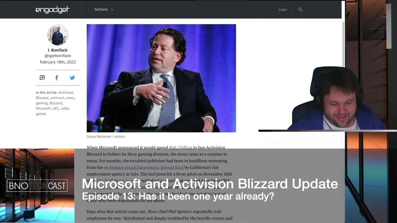 Update on Microsoft and Activision Blizzard