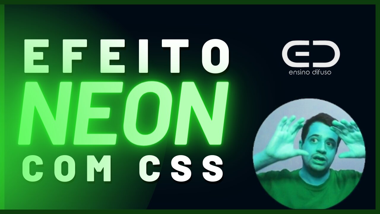 Efeito de TEXTO EM NEON com CSS | Ensino Difuso