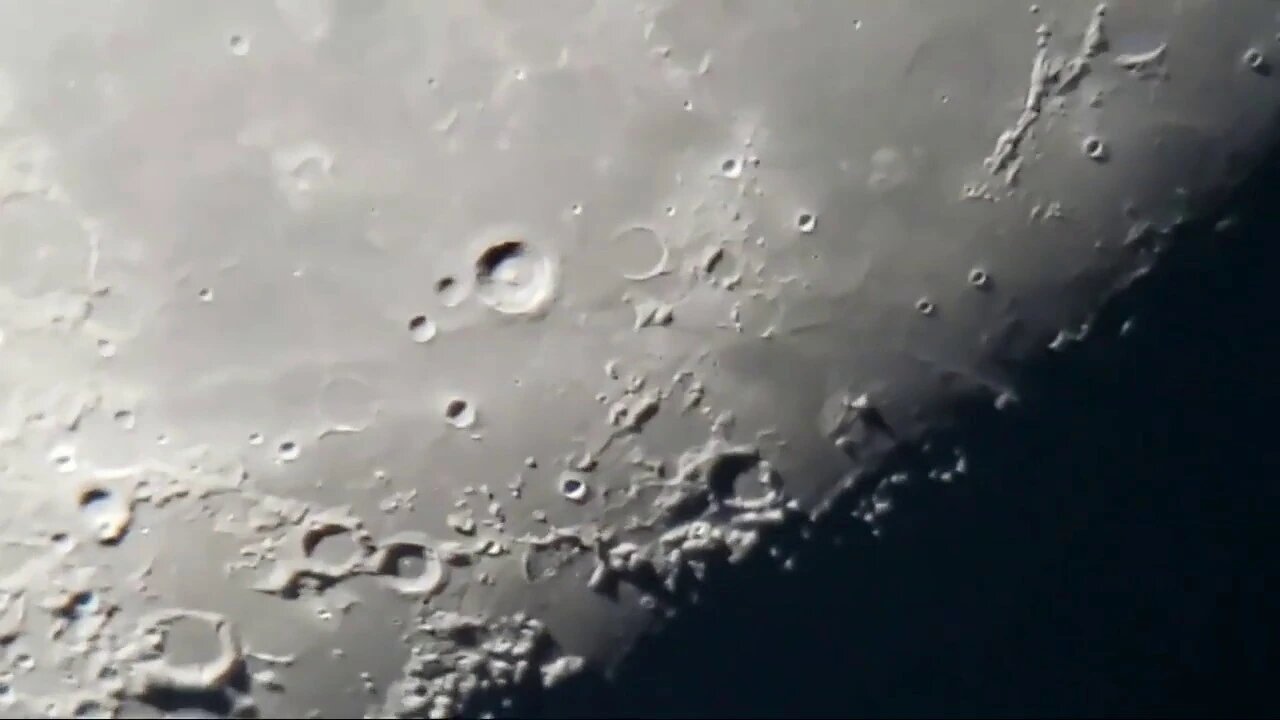 Awesome High Definition Zoom of Moon, Looks Like Blue Atmosphere