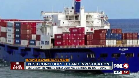 Final El Faro report blames ship's owner