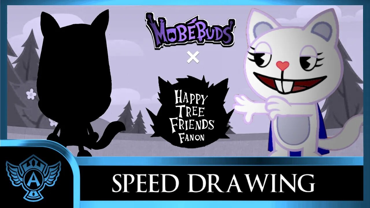 Speed Drawing: Happy Tree Friends Fanon - Moonlight | Mobebuds Style