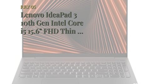 Lenovo IdeaPad 3 10th Gen Intel Core i5 15.6" FHD Thin & Light Laptop (8GB512GB SSDWindows 11...