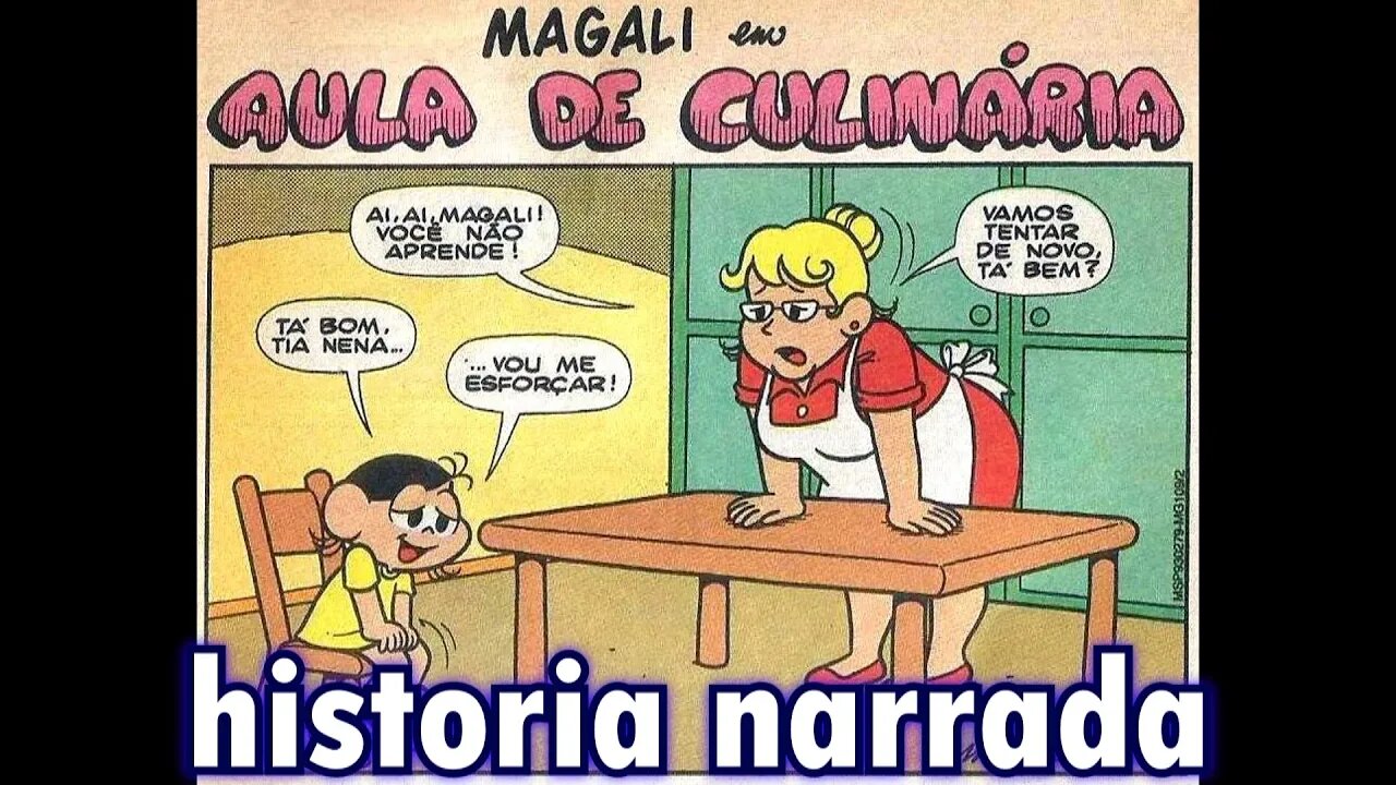 Magali em-Aula de culinária | Gibis do Rapha