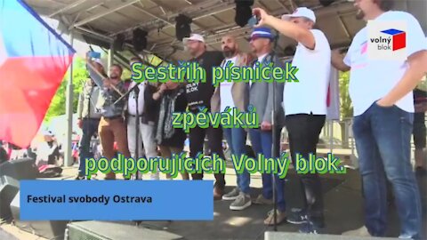 Sestřih písniček z Festivalu svobody Volného bloku v Ostravě.