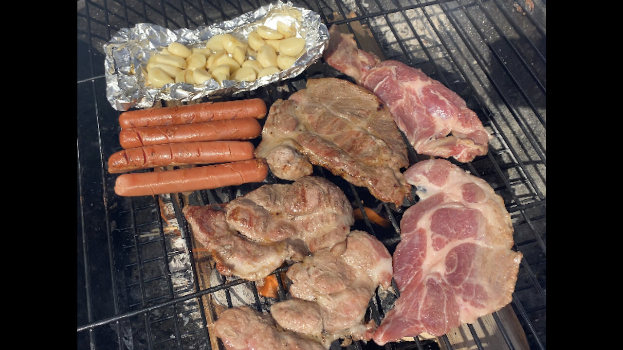 This year’s first BBQ (Pork belly and so on)