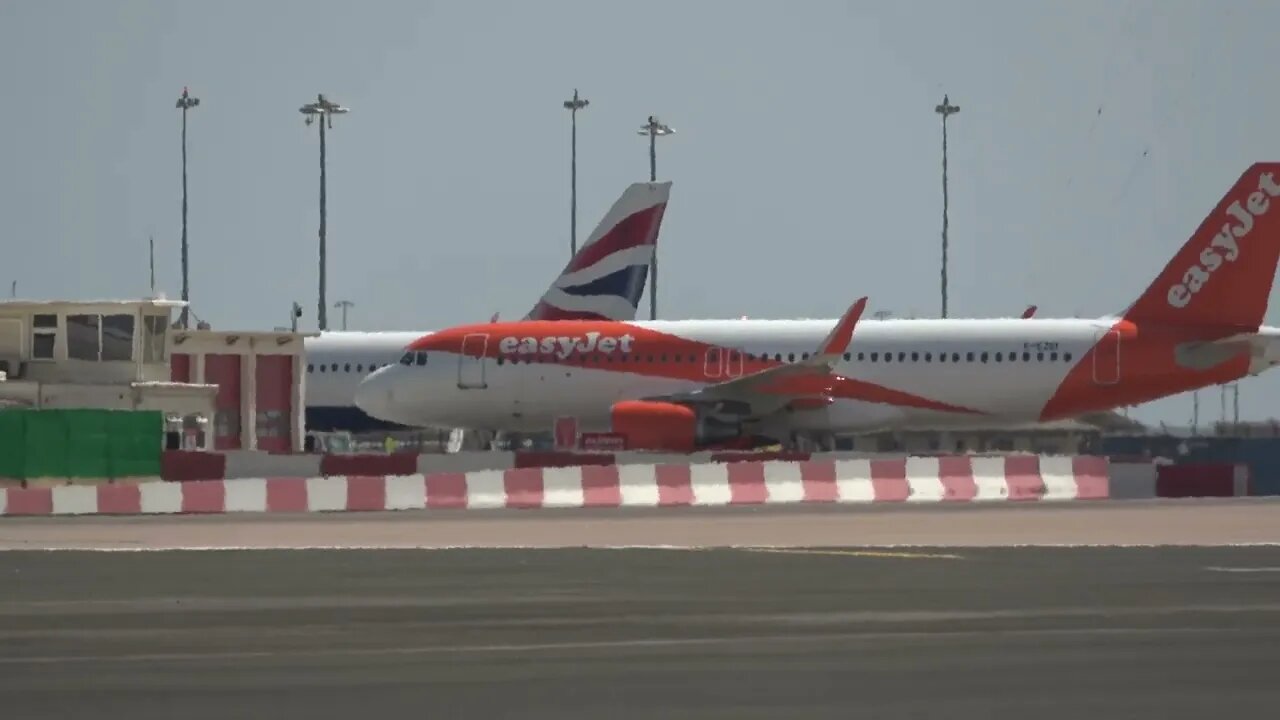 G-EZOI Pushback at Gibraltar 24 June 2023