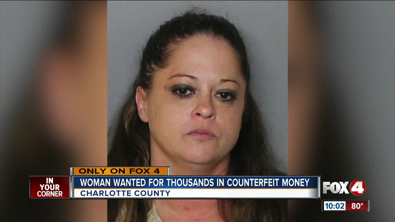 Woman wanted for thousands in counterfeit cash