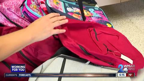 Back 2 School Drive in full affect! Donations are rolling in at WMAR to get kids ready for school