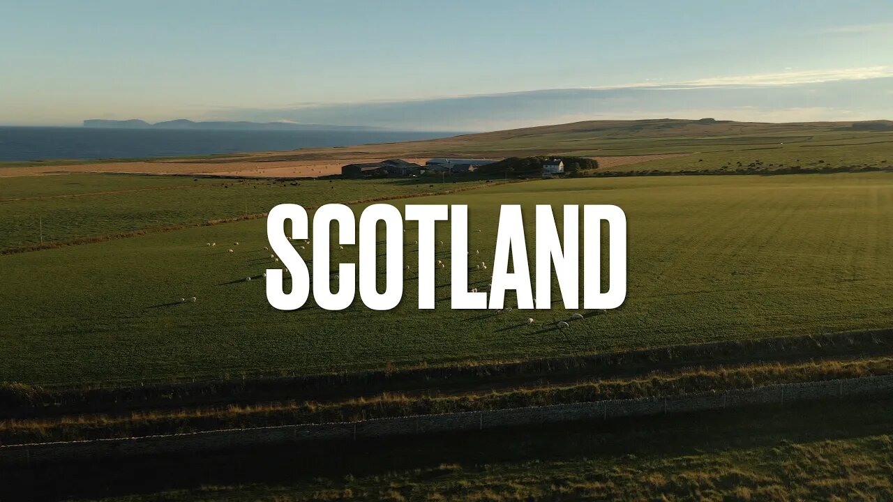 Flying Over Beautiful Scotland Roadtrip 4K