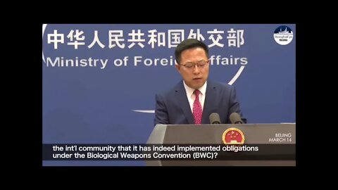 China is continuing to ask questions about US funded biolabs.