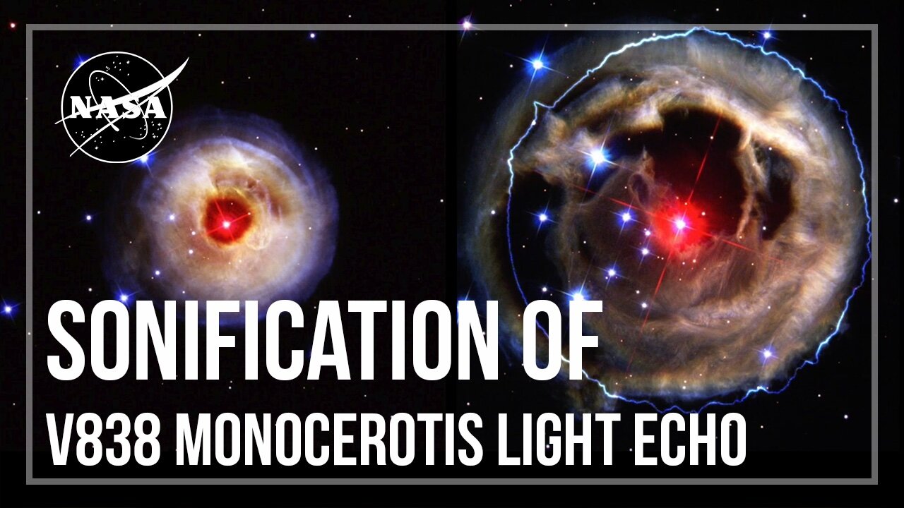 Sonification of V838 Monocerotis Light Echo