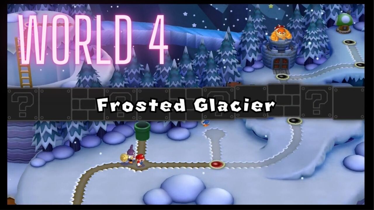 New Super Mario Bros. U Deluxe - World 4 - Frosted Glacier Fun