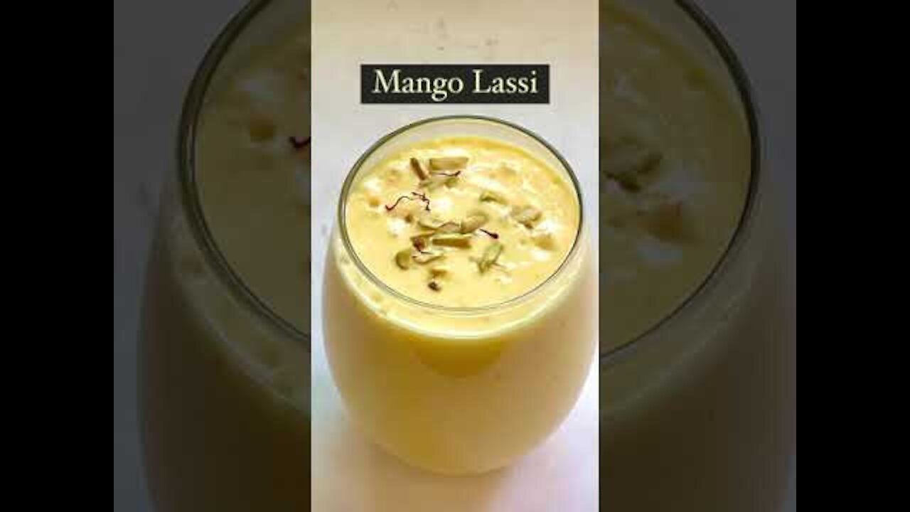 Mango Lassi - Fresh Mango Lassi made with just a few ingredients