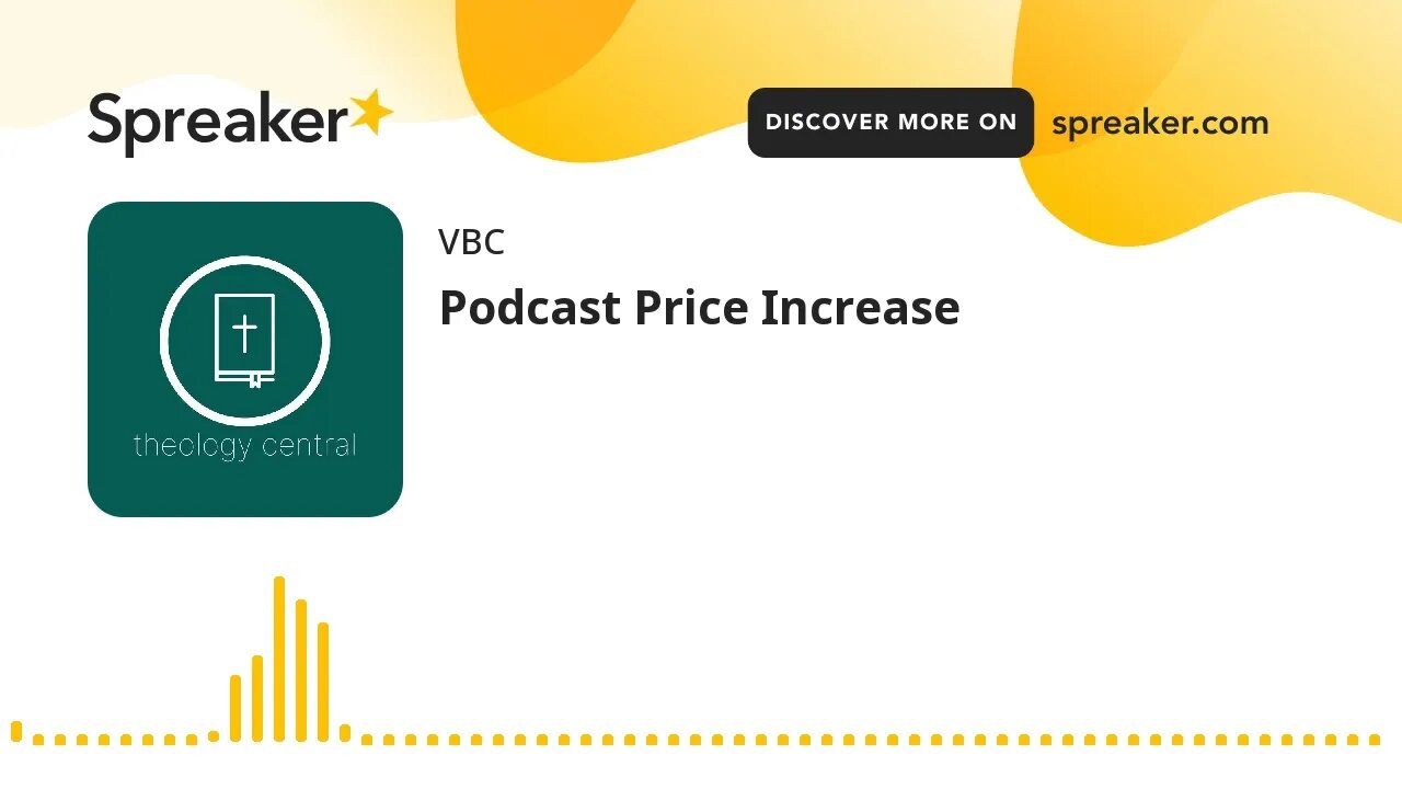 Podcast Price Increase
