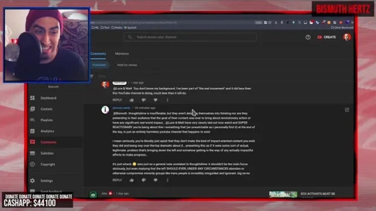 REPLYING TO SOME (THOUGHT) SLIMEBALLS