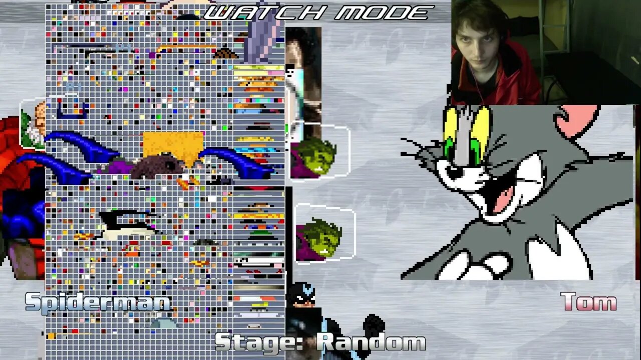 Spider Man VS Tom Cat From The Tom And Jerry Show In An Epic Battle In The MUGEN Video Game