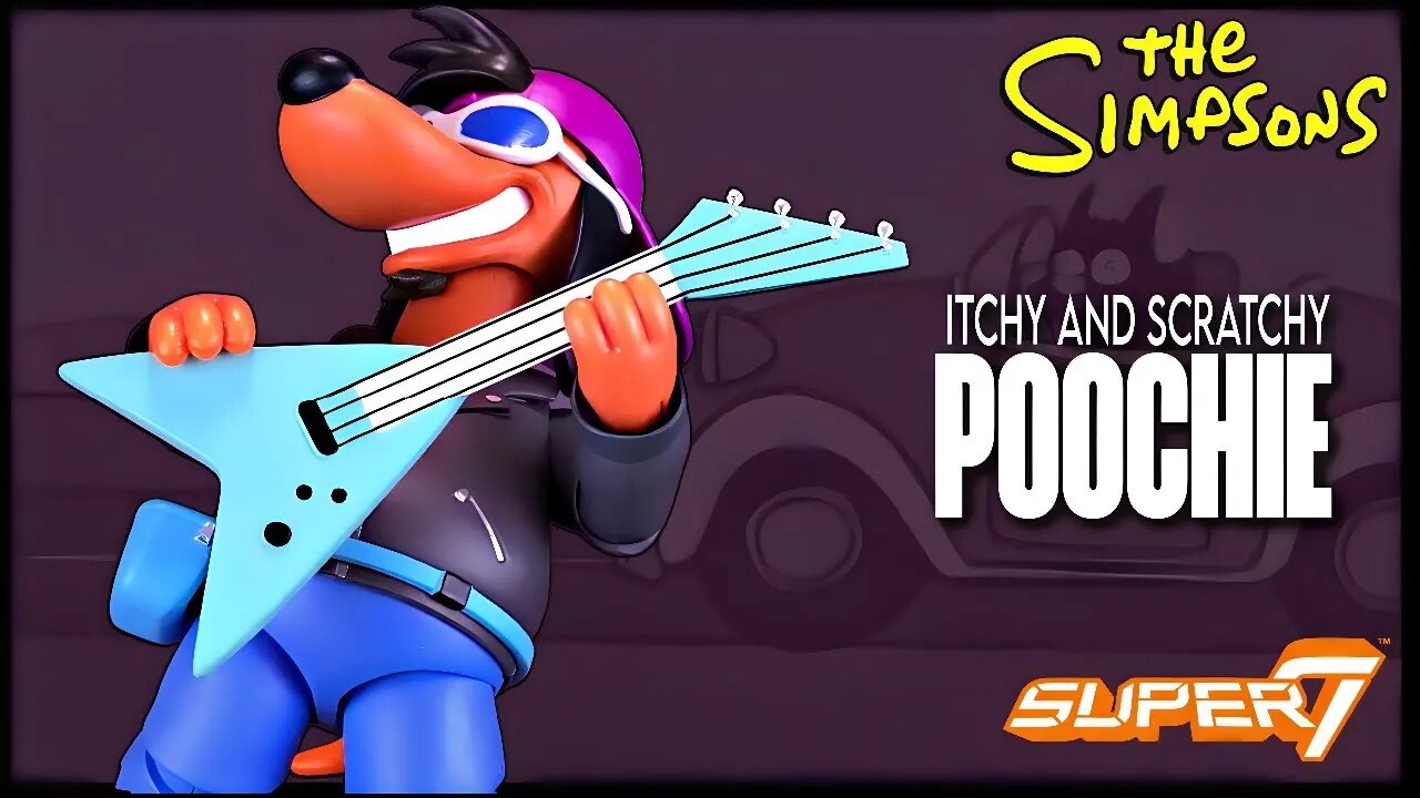 Super7 The Simpsons Ultimates Poochie Figure @TheReviewSpot