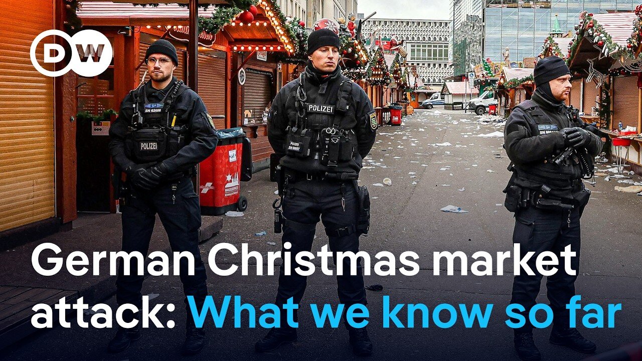 Authorities hold press conference after attack on a Christmas market in Germany | DW News