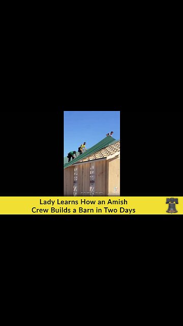 Lady Learns How an Amish Crew Builds a Barn in Two Days