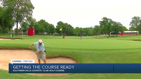 Preparing Southern Hills golf course for Senior PGA