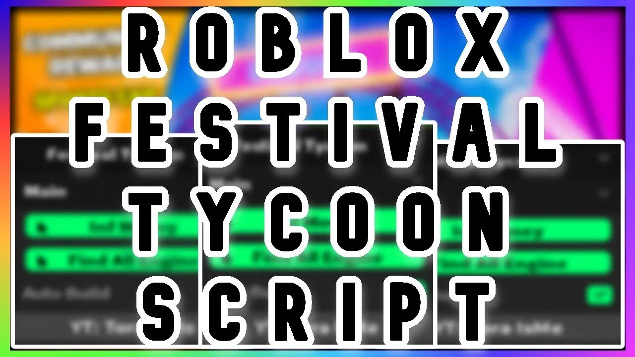 ROBLOX Festival Tycoon Script - New Event *OP FEATURES*