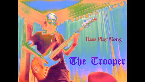 Iron Maiden - The Trooper Bass Cover Play Along Instructional