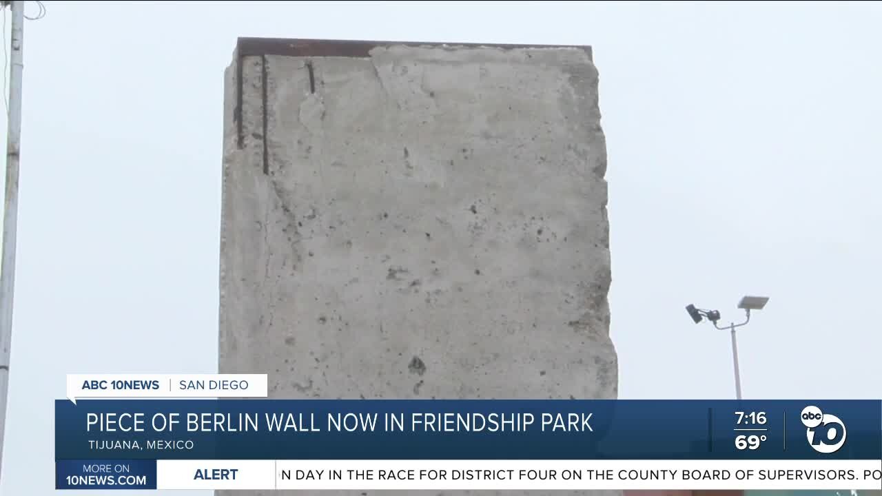 Piece of Berlin Wall now in Friendship Park