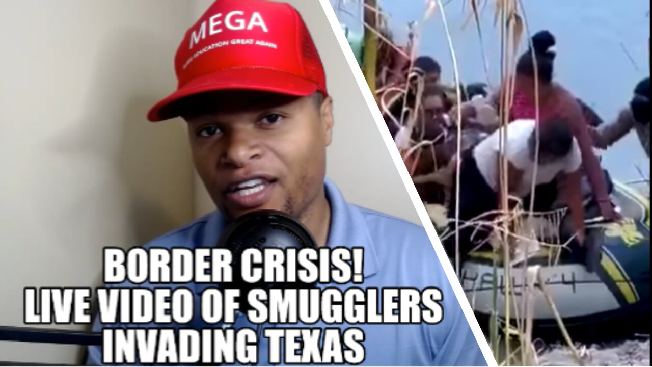 Biden's Border Crisis! Live Video of Smugglers Invading Texas Border