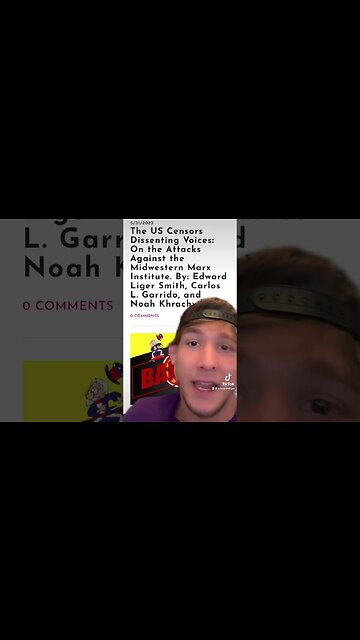 Socialist Educational Institute Gets CENSORED On Social Media