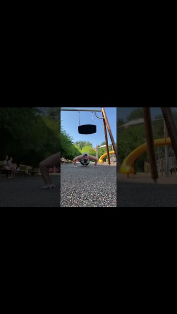 Cross Fit On The Swings Fail! #MegaFails #Shorts