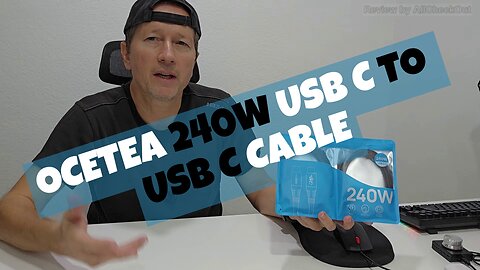 Ocetea 240W USB C to USB C Cable Review | Fast Charging for iPhone, MacBook, Galaxy & More