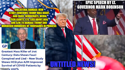 COLLATERAL DAMAGE, Lt. Governor Mark Robinson Goes After The Radical Left, More Fauci News