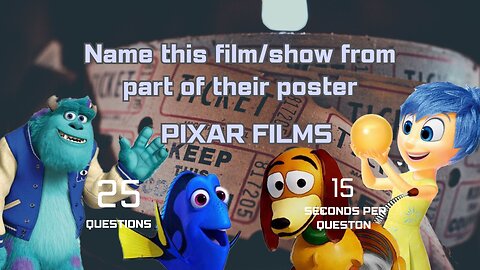 Guess the Pixar Movie