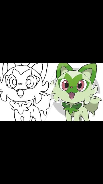 How to Draw Pokemon Sprigatito? Super FAST!