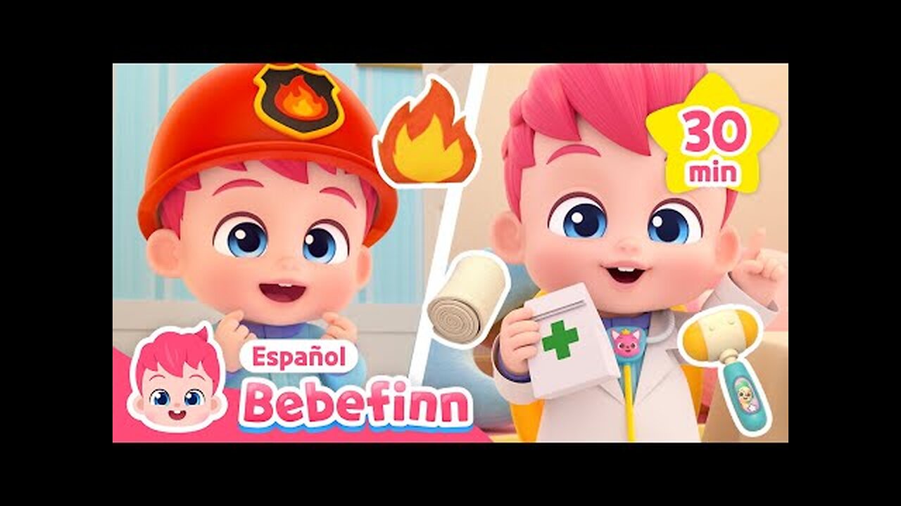 ¿Qué Quieres Ser de Mayor?🚒🚑 | Canciones de Trabajos | Canciones Infantiles | Bebefinn en español