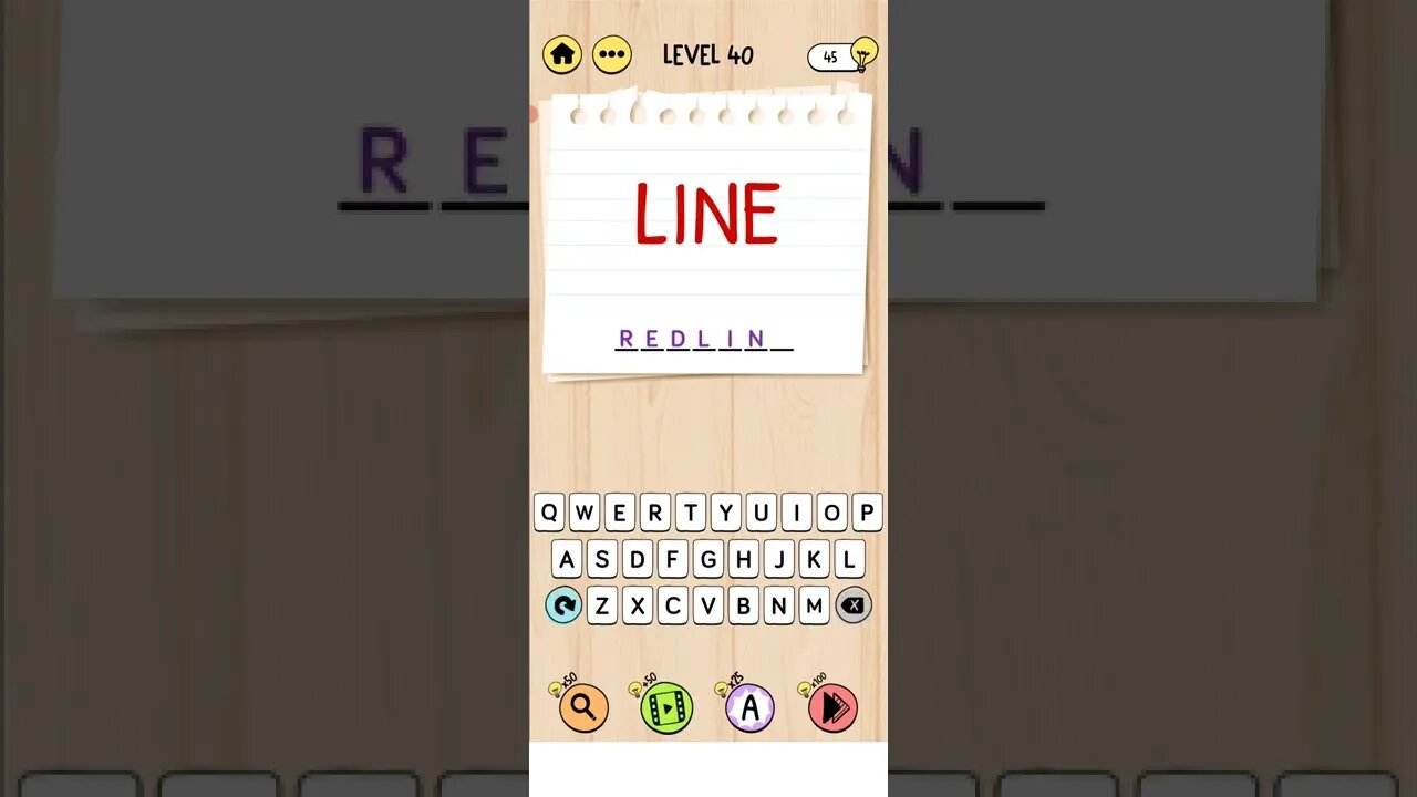 Brain Test Tricky Words Level 40
