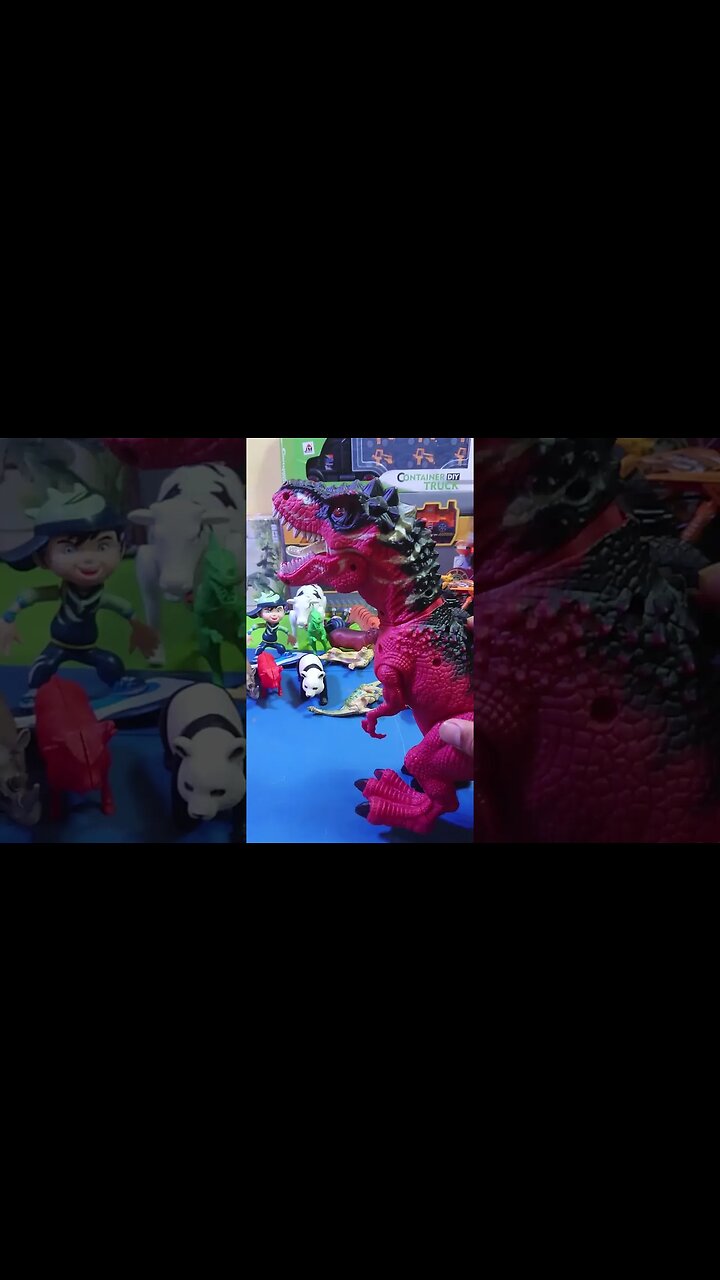 Trex mencoba membangunkan semua binatang #shorts #jurassicworld #trex #dinosaurs #foryoupage