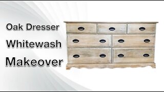 OAK DRESSER MAKEOVER/ FURNITURE RESTORATION