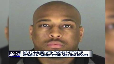 Man facing felony charges after allegedly taking photos of women in dressing rooms at Target