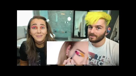 Jenna Marble's Boyfriend Guides Her Through A Makeup Tutorial