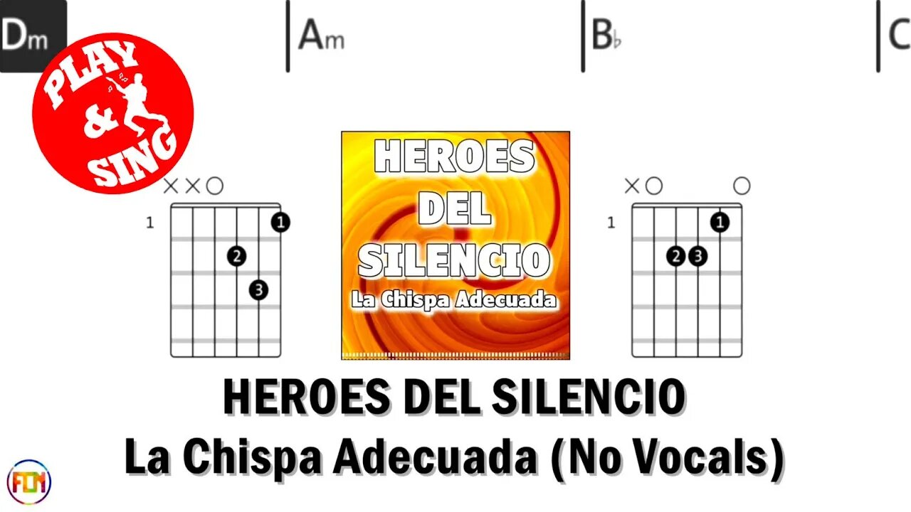 HEROES DEL SILENCIO La Chispa Adecuada FCN GUITAR CHORDS & LYRICS NO VOCALS