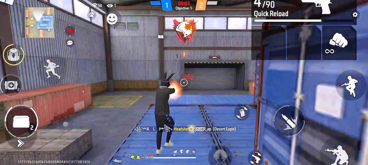 One tape headshot garena free fire