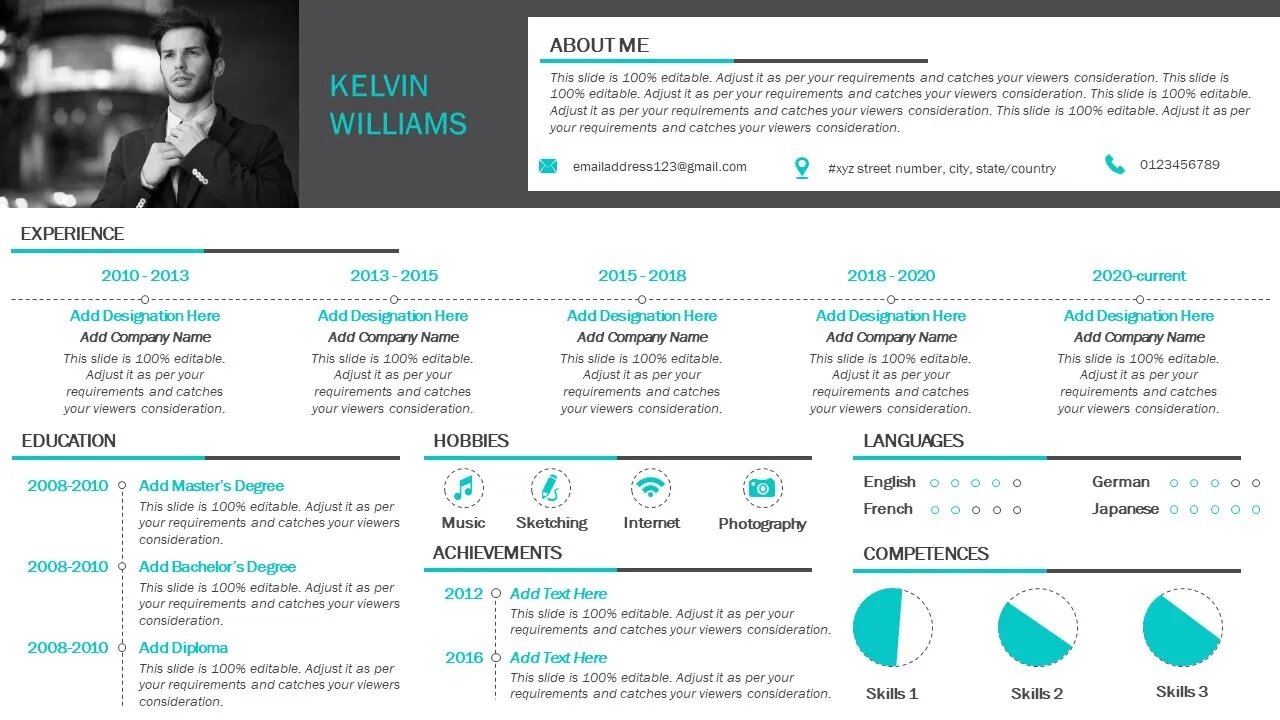 Resume PowerPoint Template Professionals