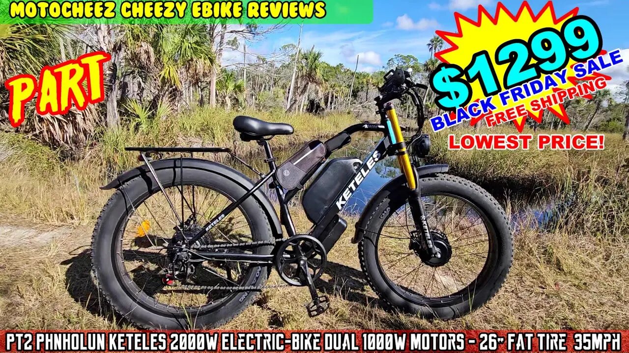 PT2 NOW $1299! Best Electric Bike from Amazon? PHNHOLUN KETELES 35MPH 2000W Ebike E-Bike