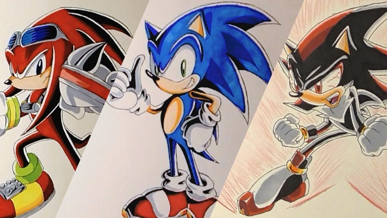 Drawing Sonic Characters - Compilation